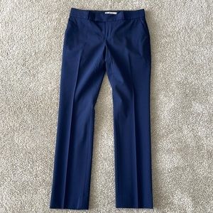 Women’s Banana Republic wool work navy blue slacks. 0 petite. Straight leg.